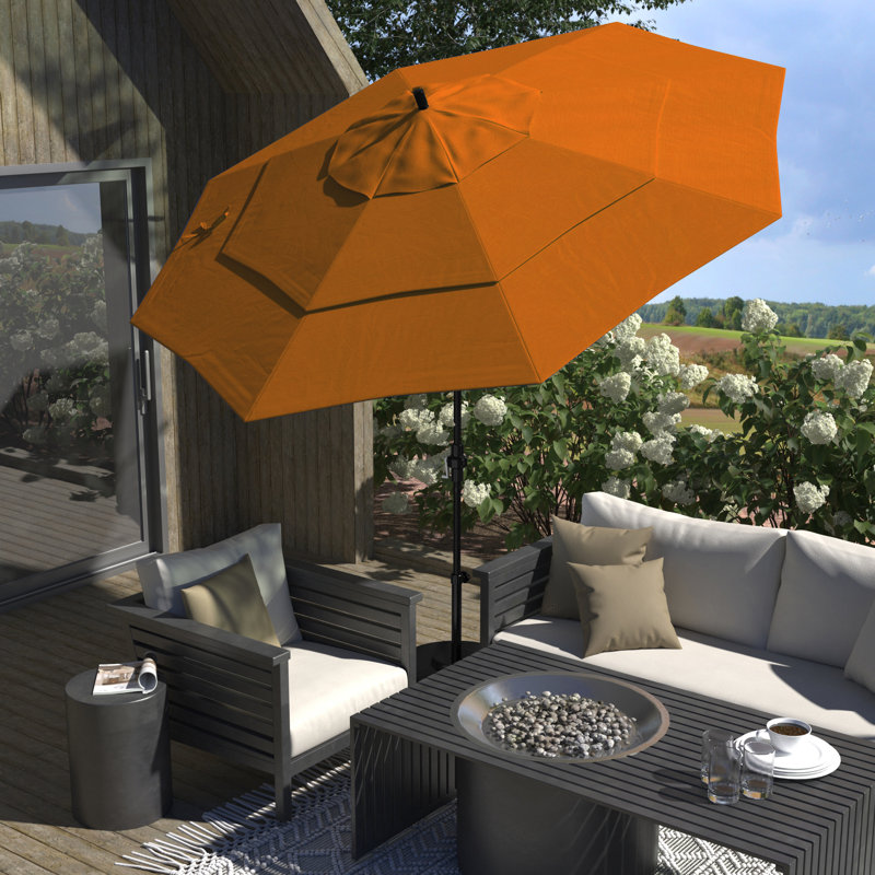 Parasol de marché 132 po Sunbrella, Toile Sunbrella® tangerine