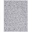 Mosaic Leather Cowhide Chevron Area Rug in Silver-40096213