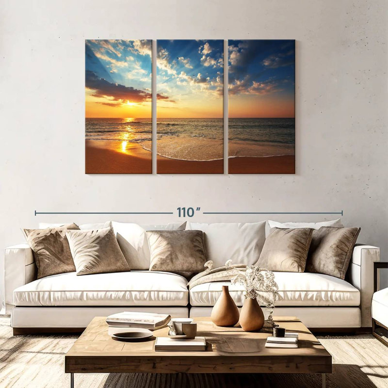Gillard Seashore Sunrise, H 48 po x l 74 po