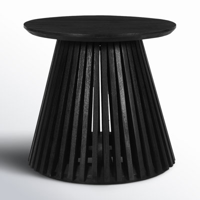 Hawkins Solid Wood Pedestal End Table