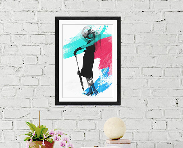 Audrey Hepburn Framed Art - Framed Print