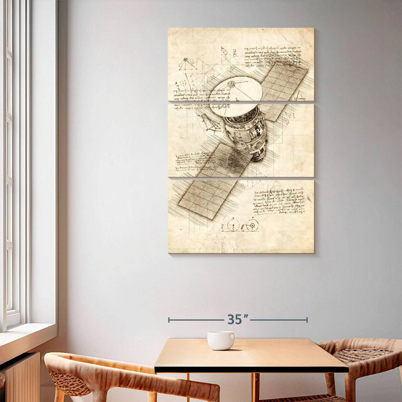 Oberle Satellite Blueprint, 65" H x 42" W