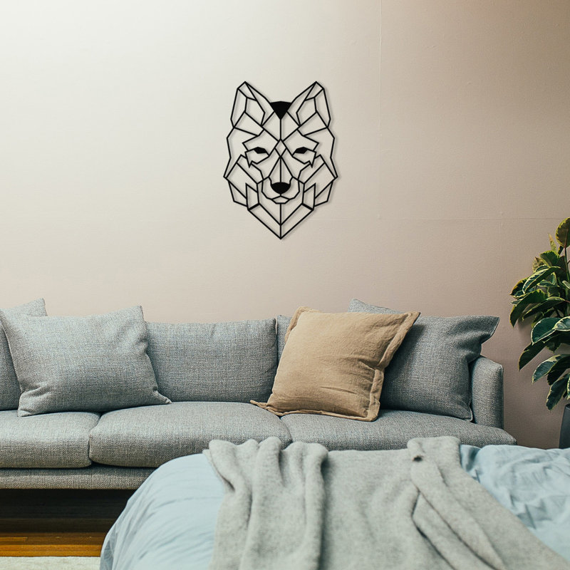 Élégant accessoire mural décoratif en métal, finition noire, 16,1 po x 22,4 po | Fabrication 100% métal, épaisseur: 0,05 pouce | Parfait pour la décoration intérieure, l'esthétique moderne, le design durable et accrocheur