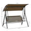 Balancelle de patio extérieur, support à structure en acier, auvent inclinable réglable pour patio, jardin