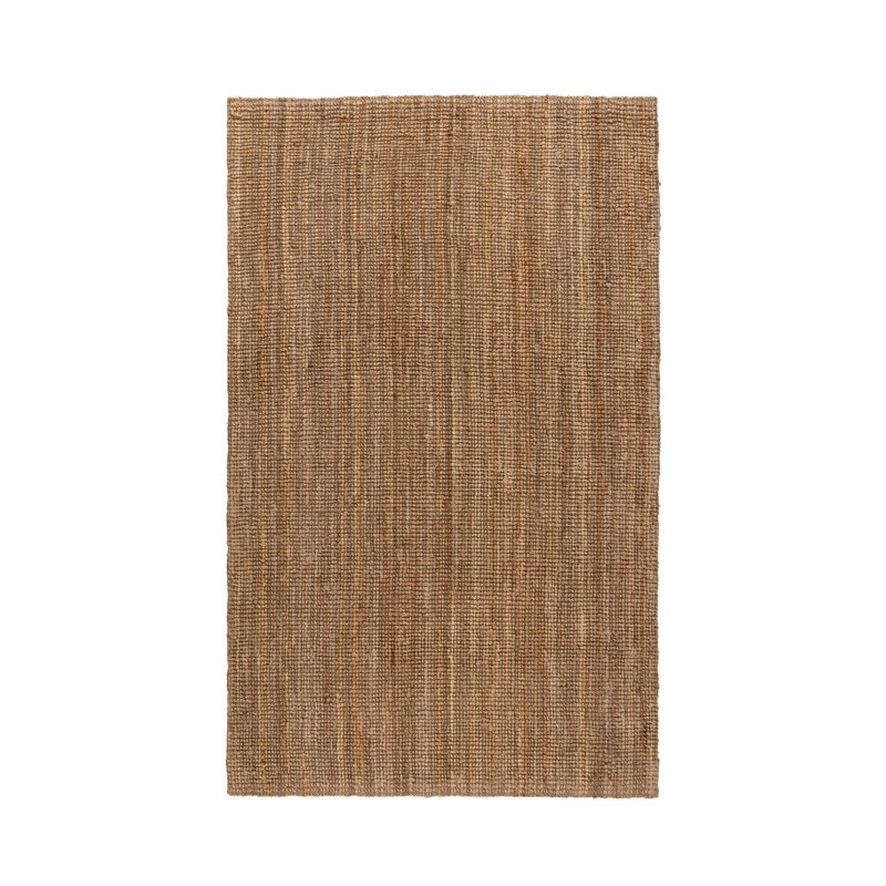 Mini Boucle Handwoven Jute Area Rug, Rectangle 2' x 3', Natural