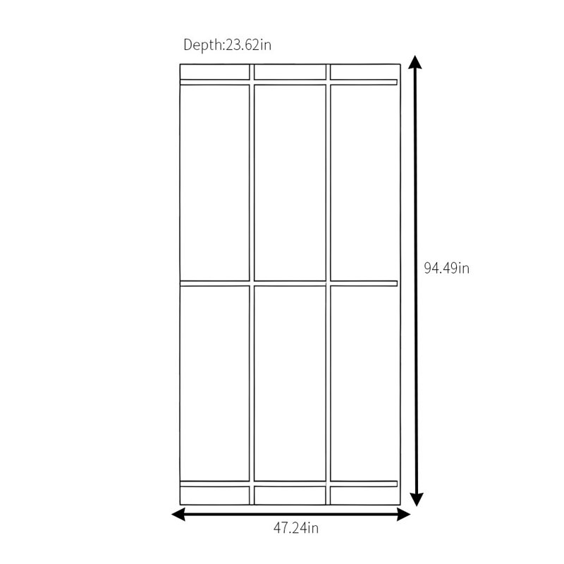 Armoire simple rétro classique