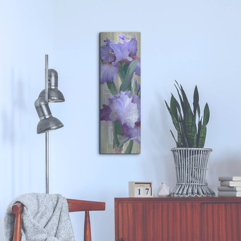 " Iris Ii " by Jan McLaughlin, 36" H x 12" W