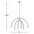 Yula 6-Light Chandelier in Matte Black-972576409