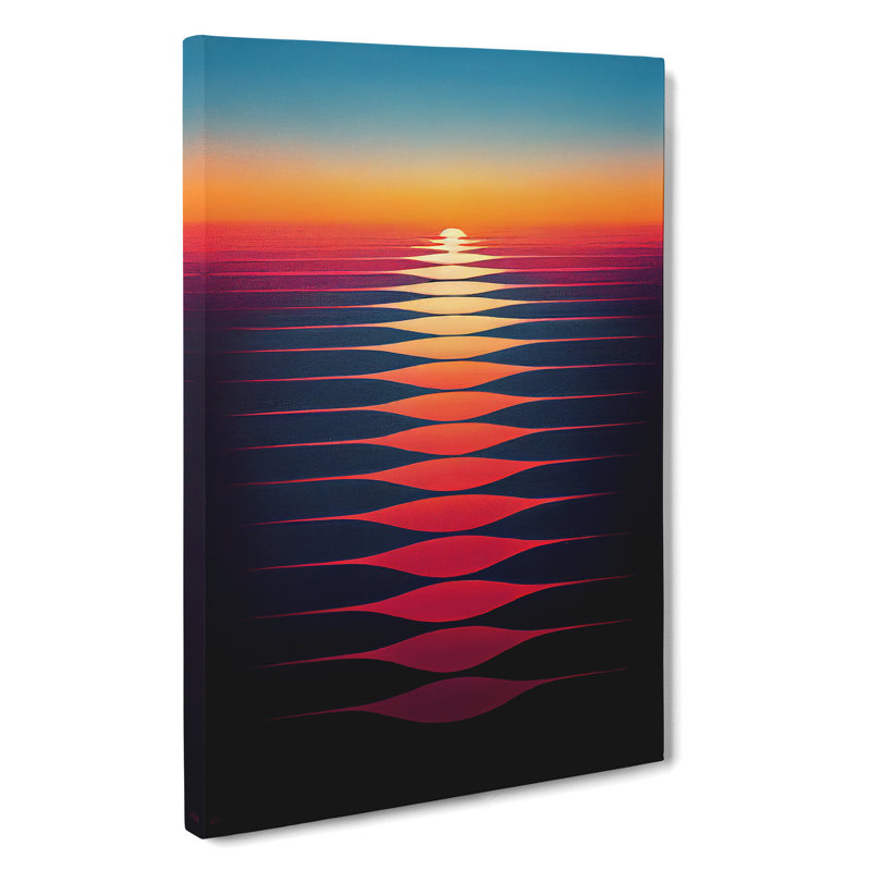 The Stupendous Abstract Sunset - Wrapped Canvas, 50cm H x 35cm W x 3cm D