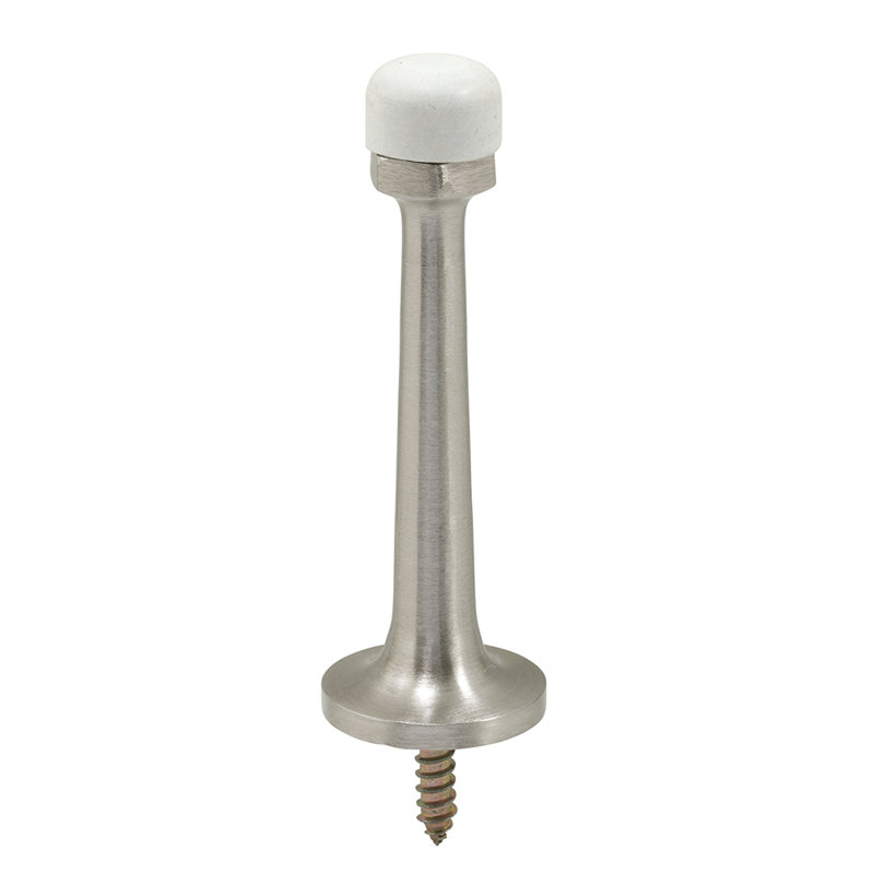 Butée de porte rigide Prime-Line, laiton massif de 3 5/16 po, chrome poli