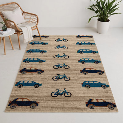 Tapis intérieur et extérieur beige Transport