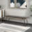 59.1in Wrought Iron Frame Shoe Storage Bench-109796046