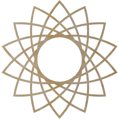 Eleanor Wood Fretwork Pierced Ceiling Medallion