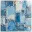 Couvre-lit matelassé abstrait texturé bleu toutes tailles-126650083