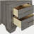 Funston Brown Oak 2-drawer Nightstand Bedside Table