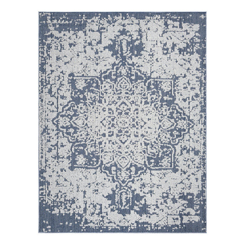 Indoor/Outdoor Traditional Area Rug, Rectangle 7'10" x 10'