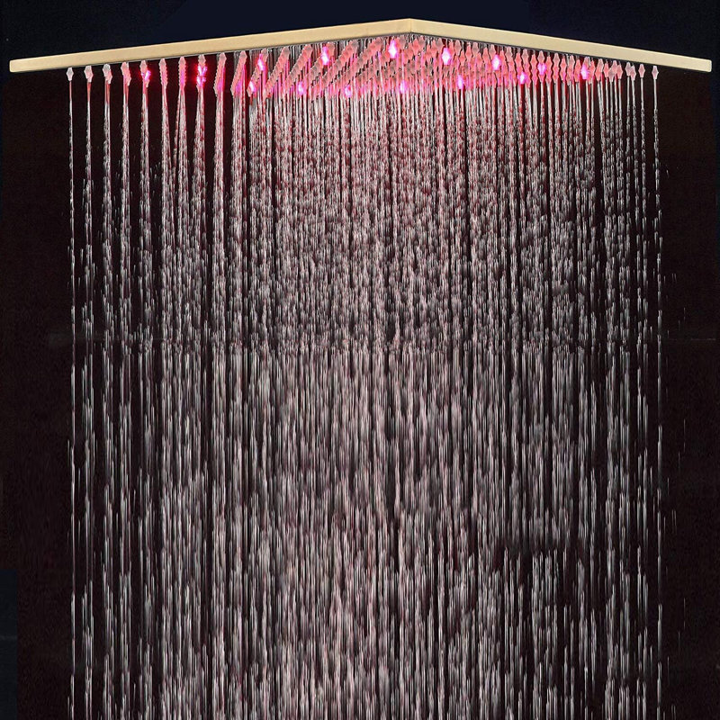 Pomme de douche à pluie double 2,5 GPM GPM