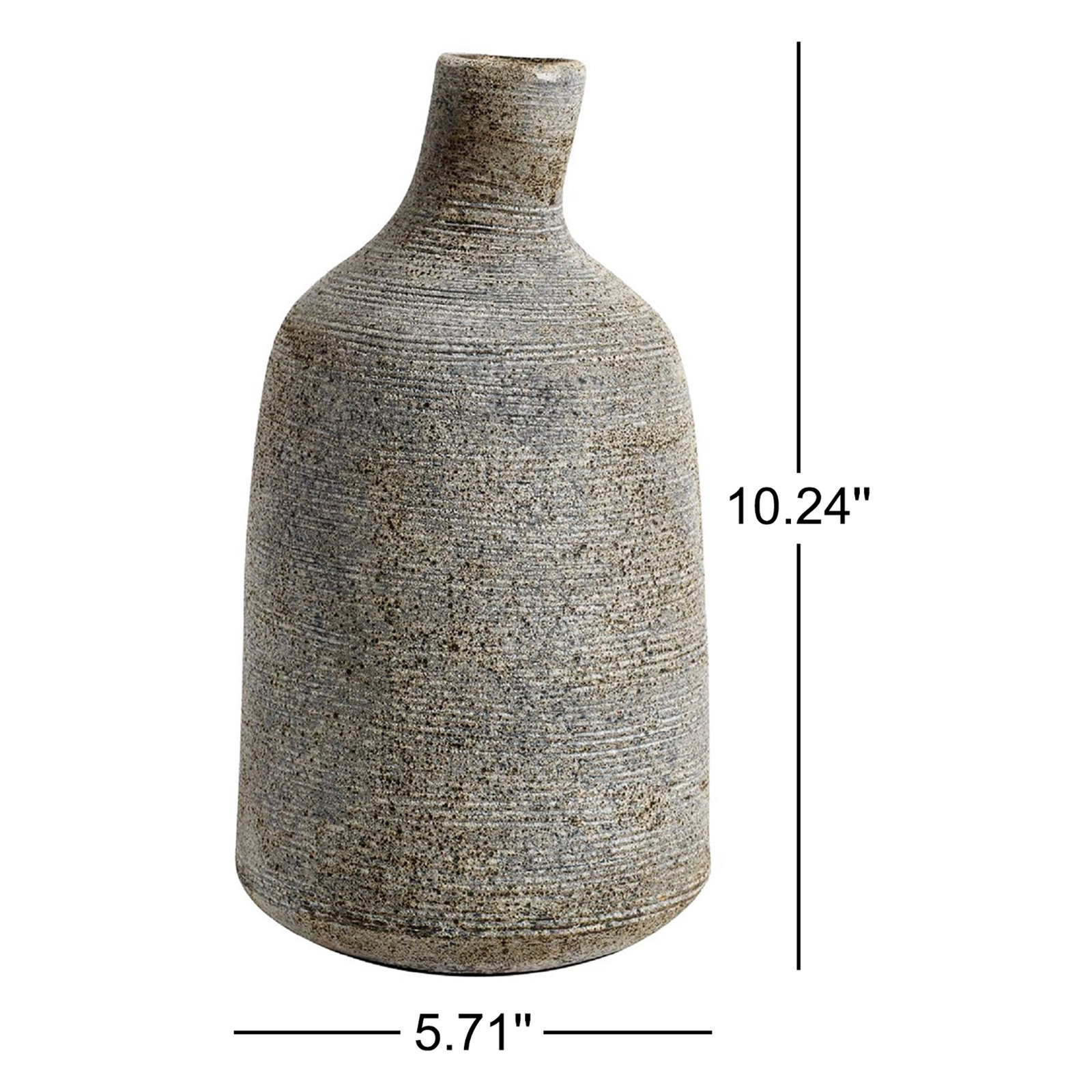 Rosey Terracotta Table Vase, 10.24" H x 5.71" W x 5.71" D 