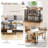 17 Storeys 360° Rotatable Sofa Side Table L-shaped Laptop Desk Snack Table Withshelf Patented-1934654465