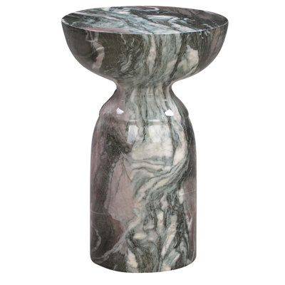 Macey Concrete Pedestal End Table