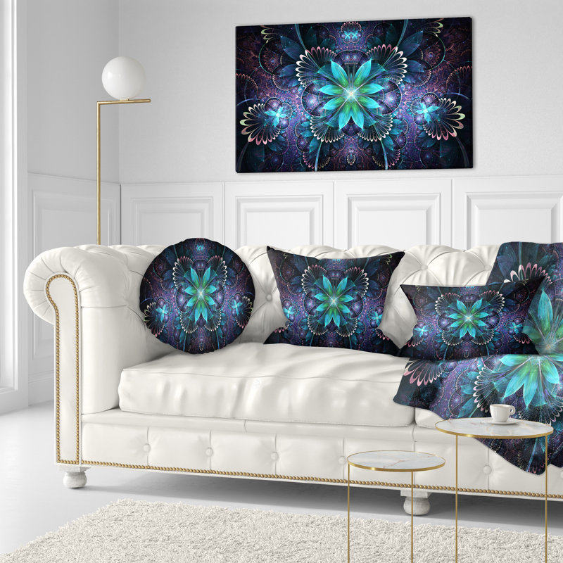 Coussin lombaire en fleur d’art digitale
