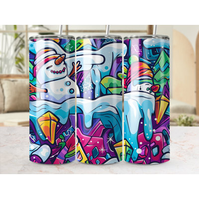 Choose Handmade Tumblers 591 mL Vacuum Insulated Stainless Steel (18/8) Travel Tumbler with Straw