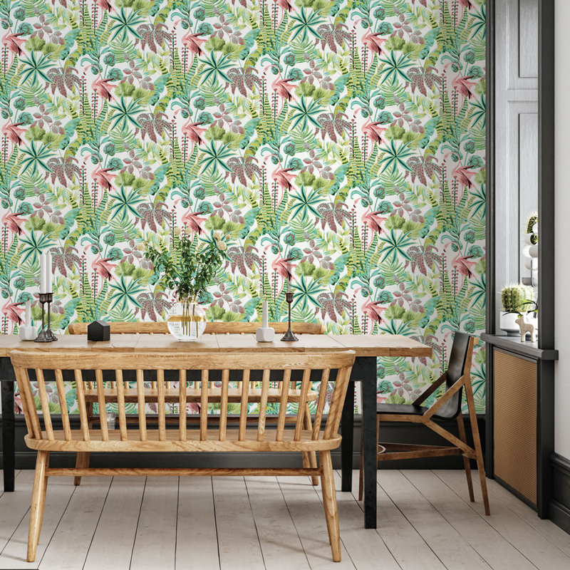 Papier peint adhésif Flamingo Daydream, Rose cactus