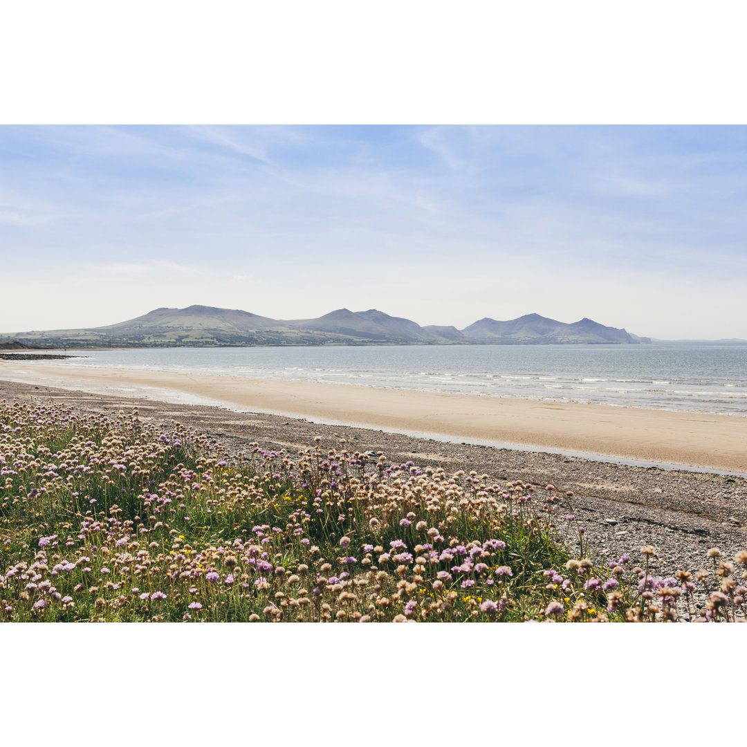 Dinas Dinlle Beach von Lleerogers - Leinwandbild