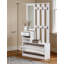 Armoire à portes combinées avec armoire à chaussures + tablette suspendue + miroir