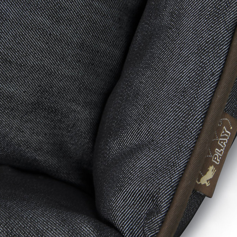 Lit pour chien Urban Denim , Moyen (H 8 po x l 31 po x P 25 po), Denim - brun