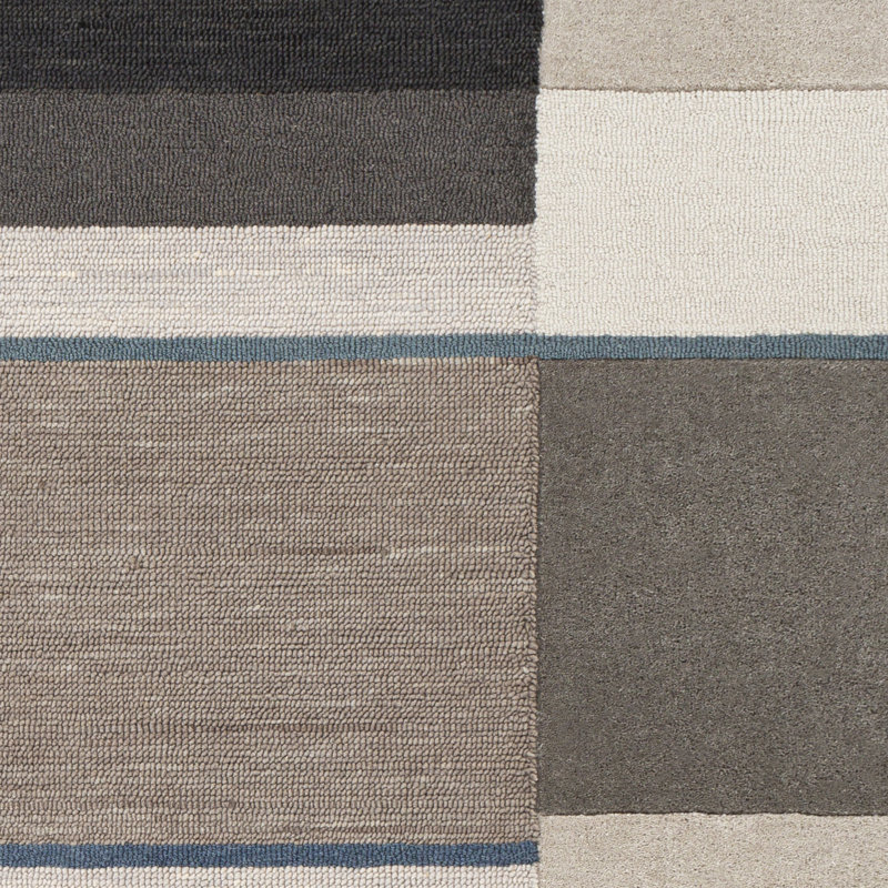Amyerra Wool Geometric Indoor Rug, Rectangle 8'10" x 12'