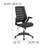 High Back Designer Mesh Swivel Executive Ergonomic Chair with Flip-Up Arms