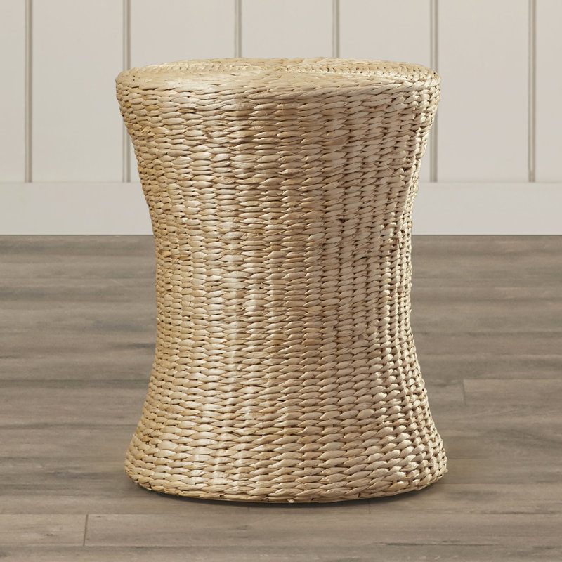 Tabouret d'appoint en rotin, Naturel