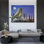 Art sur toile tendue Alcott Hill® Vest, Chris Gallery, «Saguaro Cactus Wren» par Moonlight