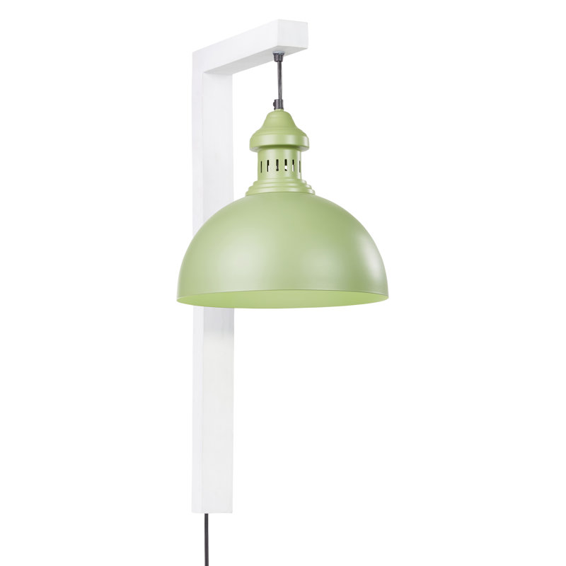 Applique murale d'intérieur industrielle 28,5 "H - Longshore Tides, Naturel, Vert