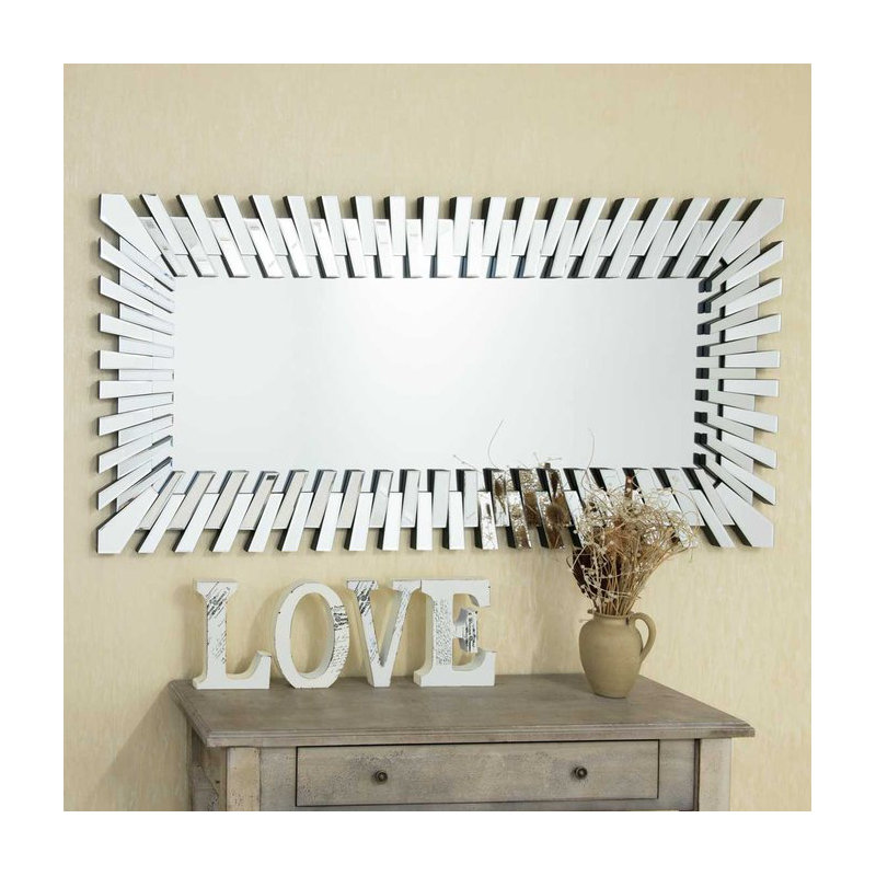 Marcos Glass Flat Wall Mirror, 170cm H x 80cm W x 3.9cm D