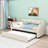 Twin Linen Upholstered Daybed with Twin Trundle-901597823