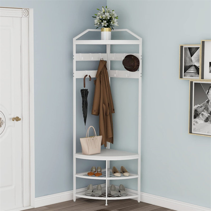 Hall Tree 44cm Wide, White