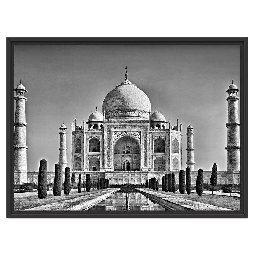 Gerahmtes Wandbild Gewaltiger Taj Mahal