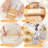 7 Pcs Gnocchi Pasta Making Tool, Wood Gnocchi Board With Ravioli Stamp And Rolling Pin Set Homemade Kitchen Gift For Baking Lovers