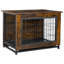 Meuble de caisse pour chien Emberli, table d'appoint latérale, chenil en bois moderne pour chiens d'intérieur-433057689-432259343