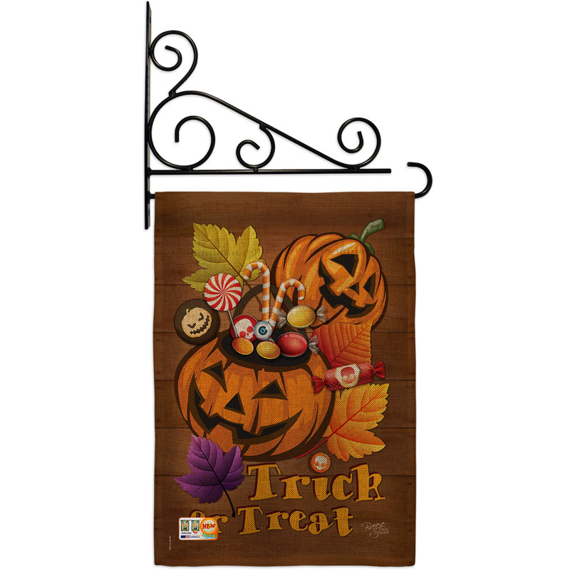 En toile jute 2 côtés 19 x 13 po ensemble de drapeau