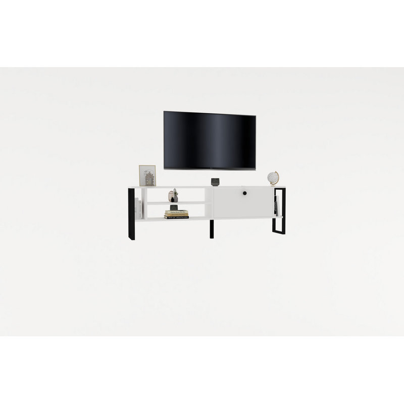 Puqa Design TV Stand for TVs up to 70", White