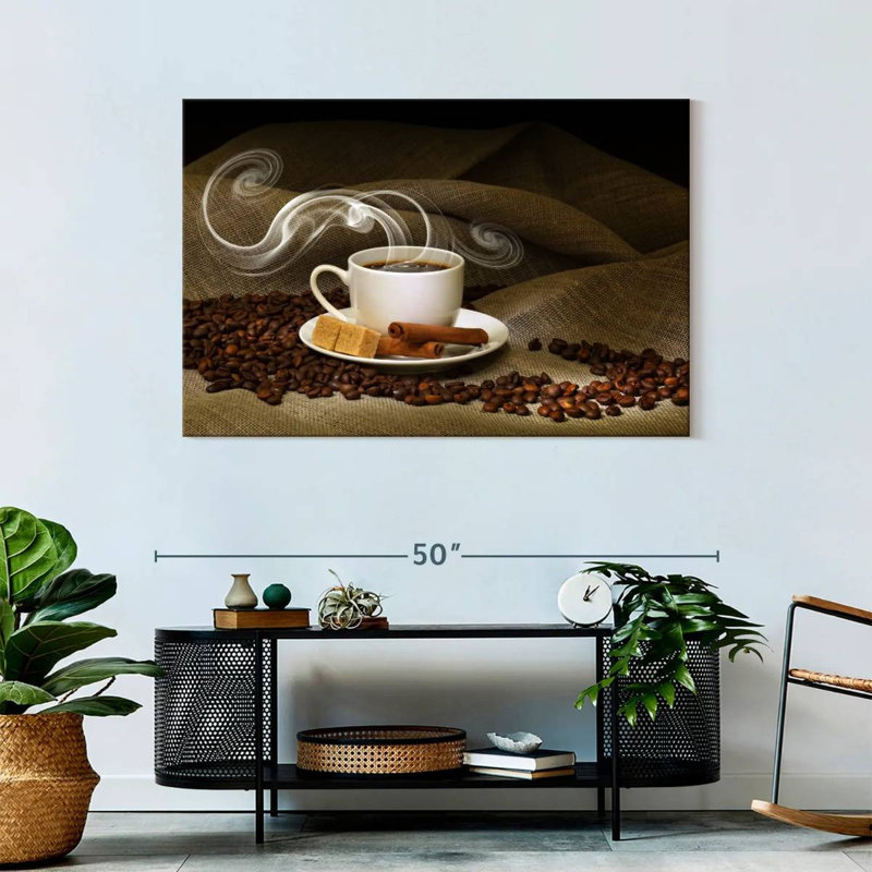 Yarlin Steaming Cinnamon Coffee, 30" H x 45" W