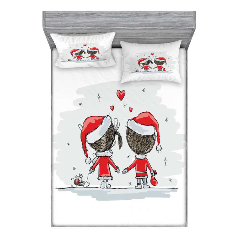 Microfiber Sheet Set, Queen Sheet Set + Fitted Sheet + 2 Pillowcases