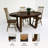 Walnut Oval Solid Wood Dining Table
