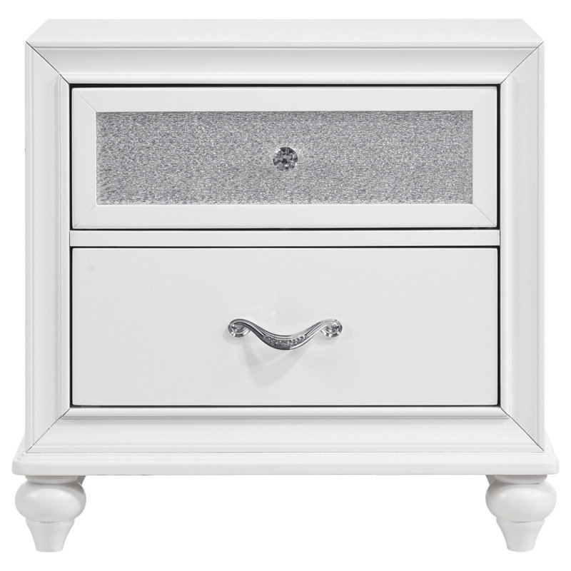 Ensemble de chambre avec grand lit 4 pièces Mishkat - blanc, Très grand