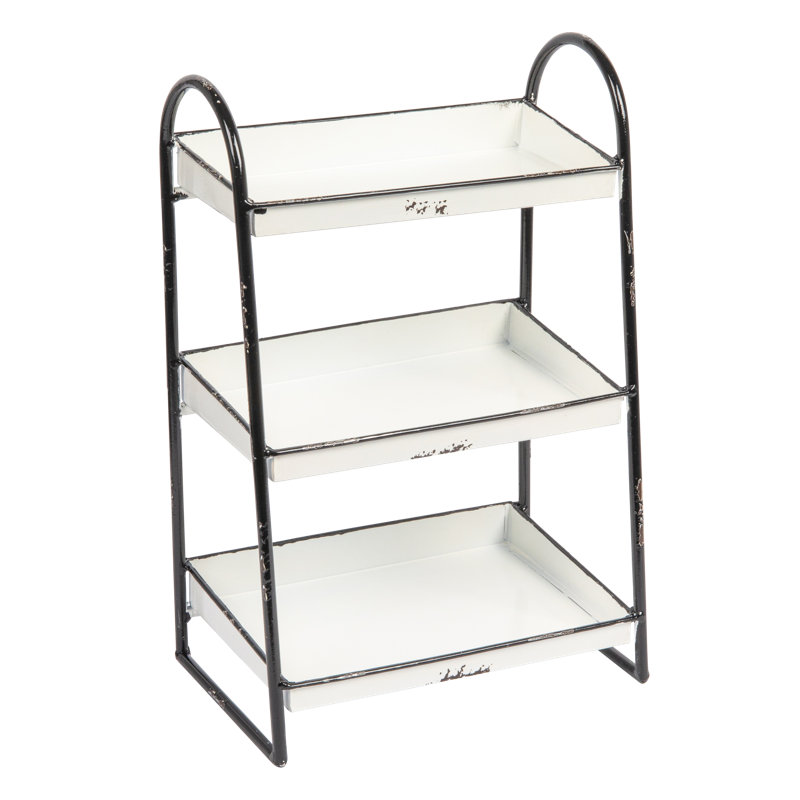 Baylie Metal Tray - Set of 3, White
