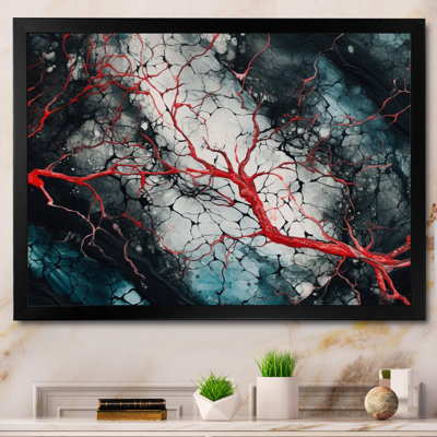 " Blue Red Captivating Liquid Ink II "