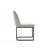 Serena Modern Vegan Leather Upholstered Steel Solid Back Dining Side Chair in Ivory-747338512